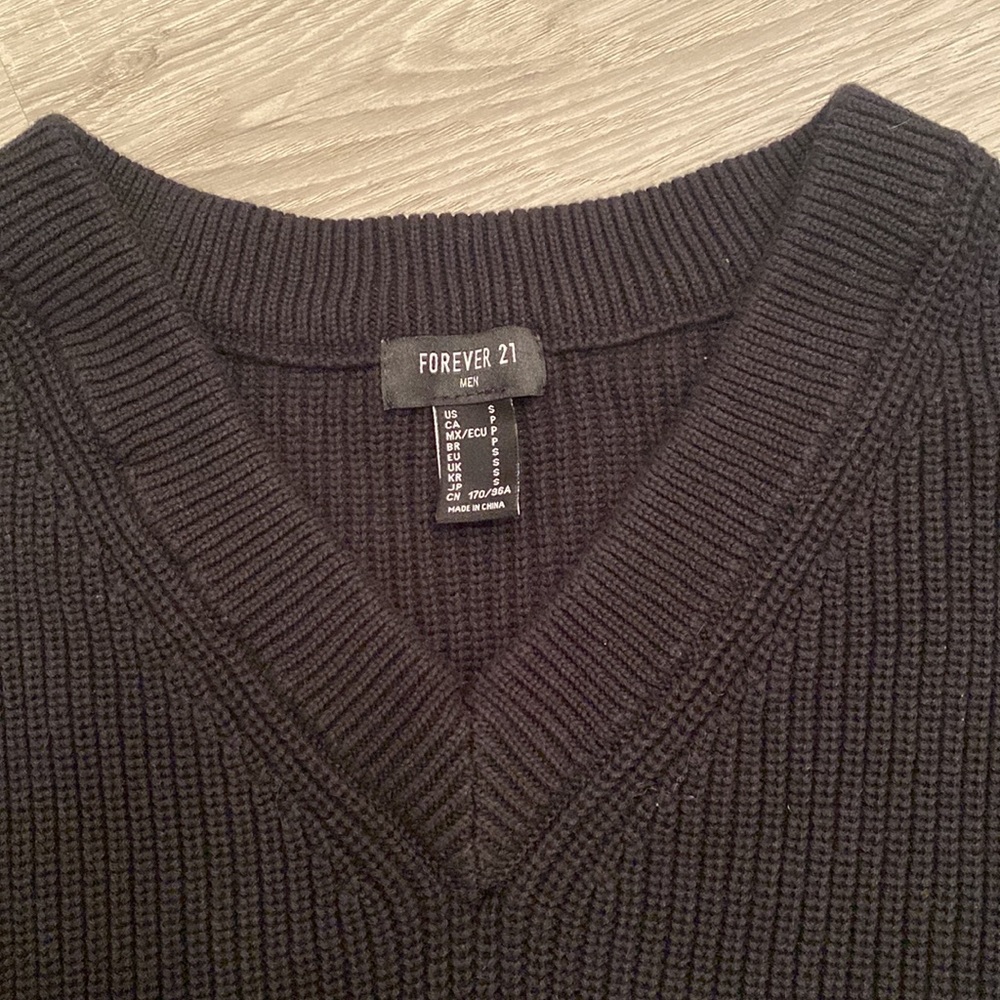 Forever 21 Contrast-Hem Sweater Vest Size S - Picture 6 of 9